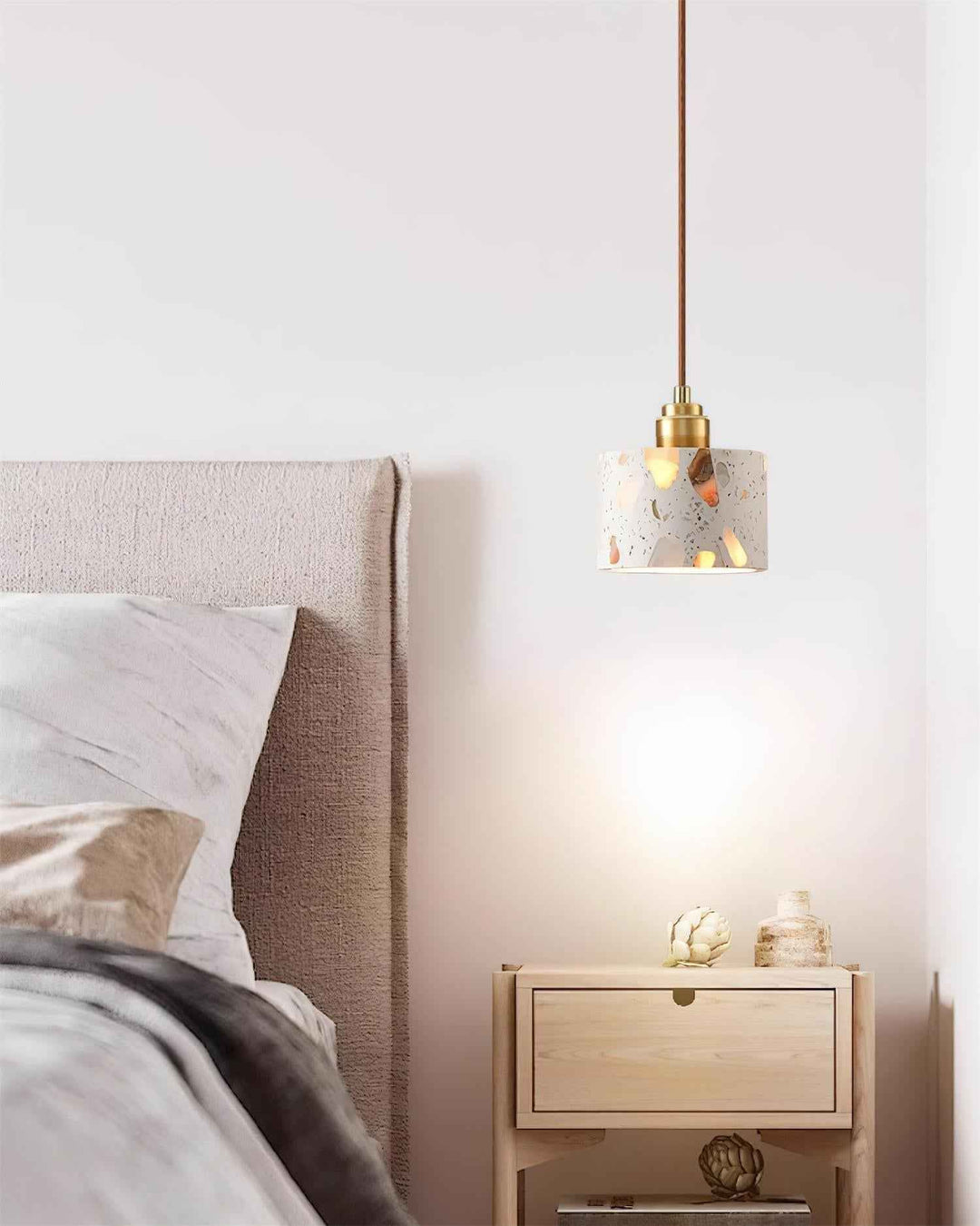 Lunette Suspension Terrazzo Sculptural Lumineuse - Neutralighting