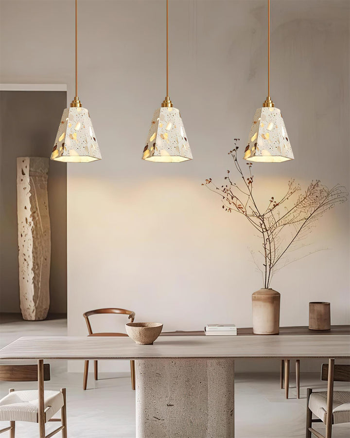 Lunette Suspension Terrazzo Sculptural Lumineuse - Neutralighting