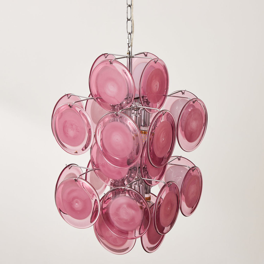 Luniva Lampe Pendante Groupes de Verre Rosé - Neutralighting