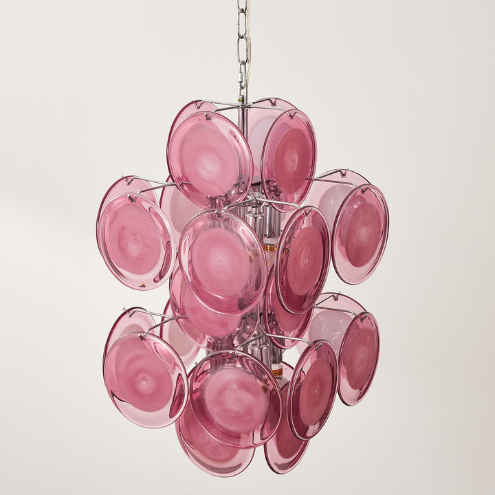 Luniva Lampe Pendante Groupes de Verre Rosé - Neutralighting