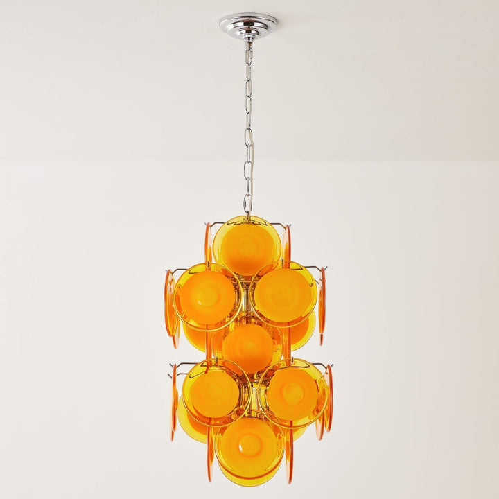 Luniva Lampe Pendante Groupes de Verre Rosé - Neutralighting