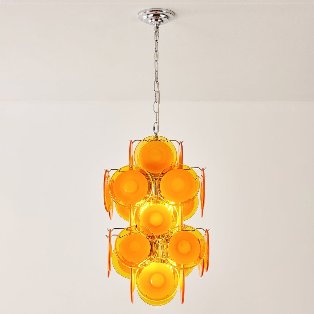 Luniva Lampe Pendante Groupes de Verre Rosé - Neutralighting
