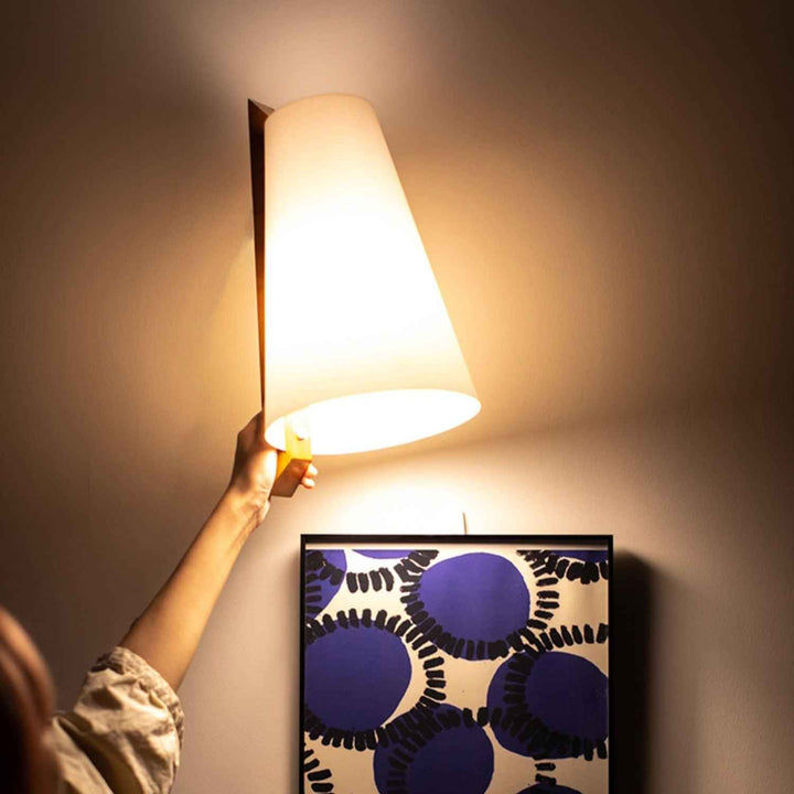 Miriam Bois 20cm Blanc LED
