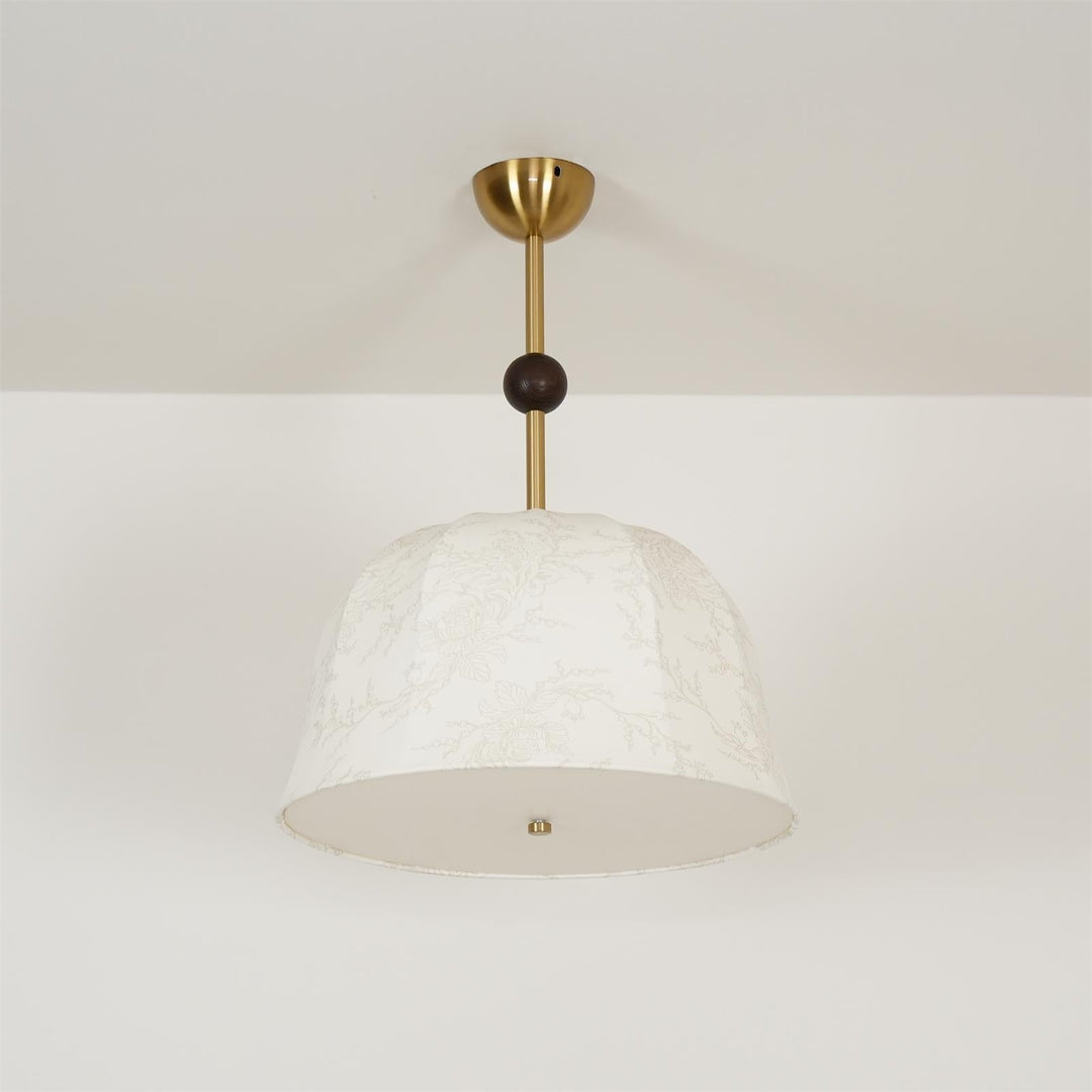 Spheris Plafonnier en tissu et bois pour des intérieurs chaleureux et élégants - Neutralighting