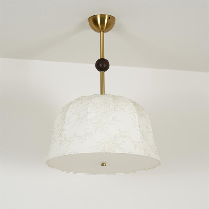 Spheris Plafonnier en tissu et bois pour des intérieurs chaleureux et élégants - Neutralighting