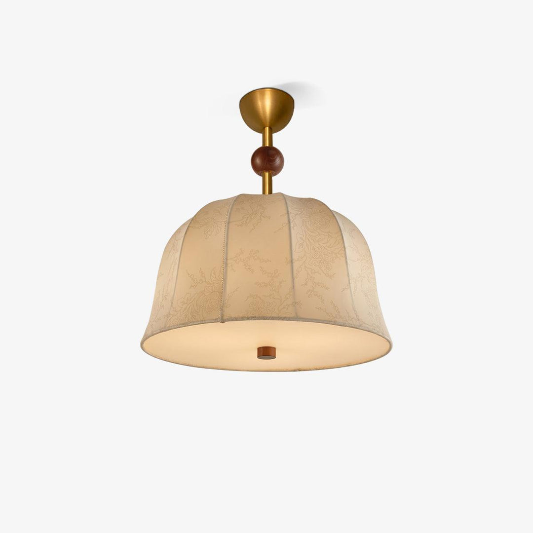 Spheris Plafonnier en tissu et bois pour des intérieurs chaleureux et élégants - Neutralighting