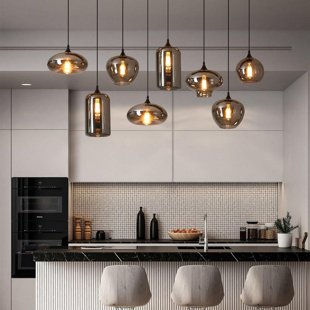 Talis Suspension en Verre Industrielle Chic - Neutralighting