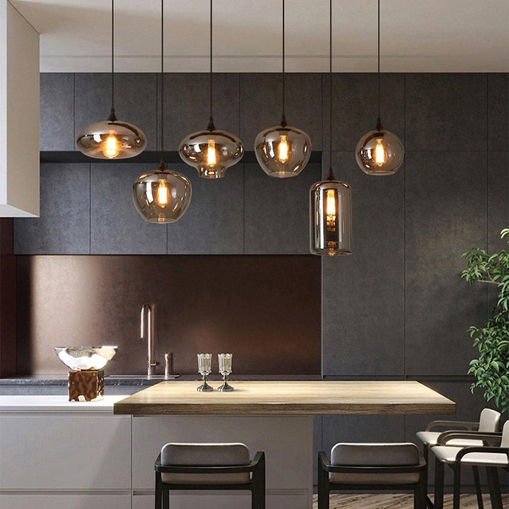 Talis Suspension en Verre Industrielle Chic - Neutralighting