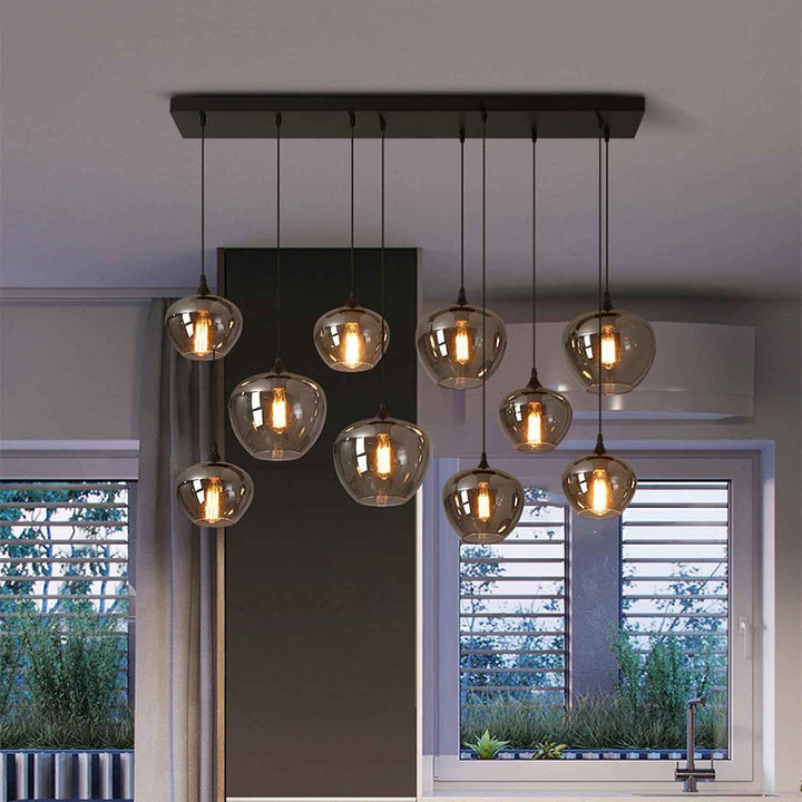 Talis Suspension en Verre Industrielle Chic - Neutralighting