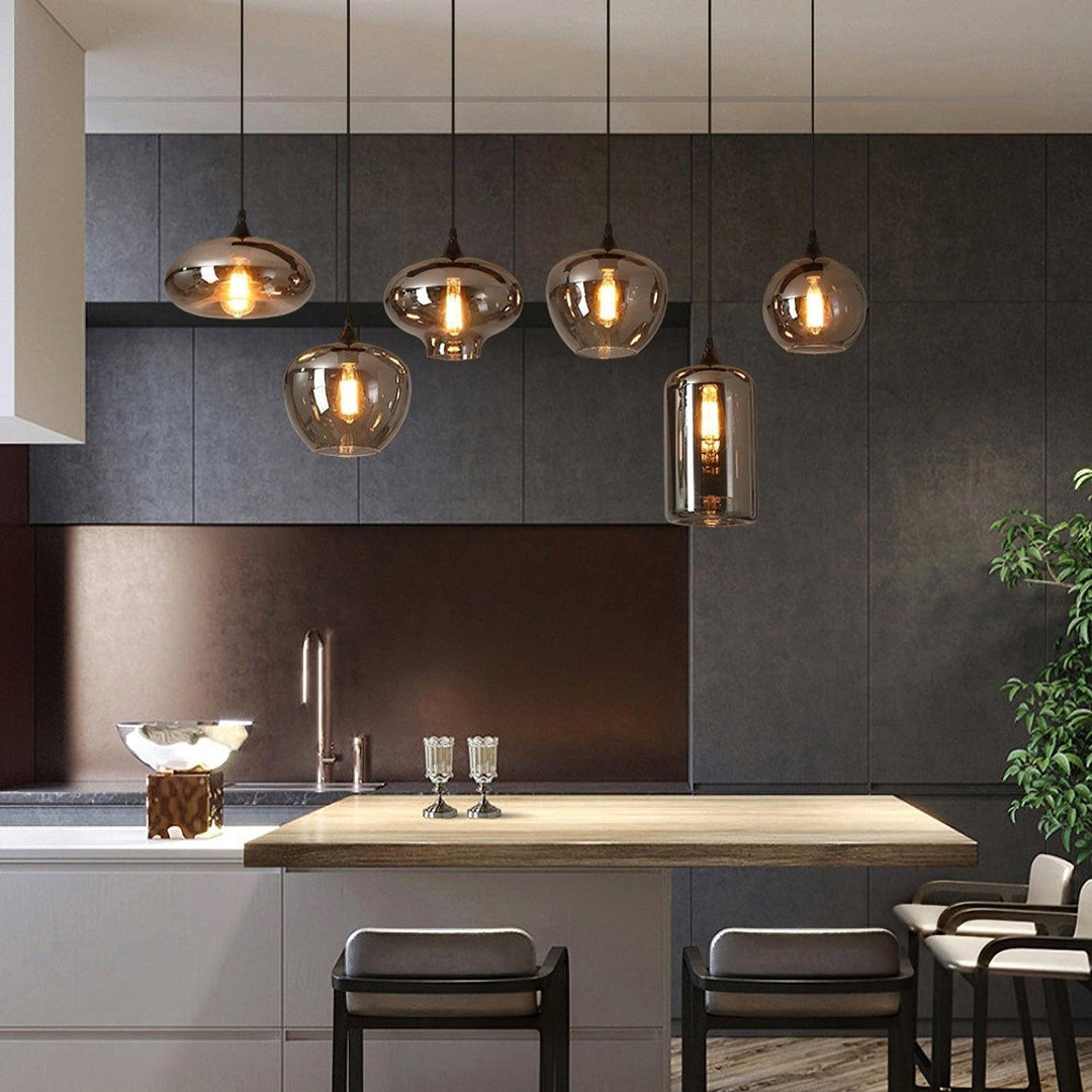 Talis Suspension en Verre Industrielle Chic - Neutralighting