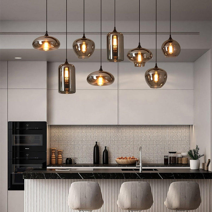 Mirelia Lampe Pendante Industrielle en Verre - Neutralighting