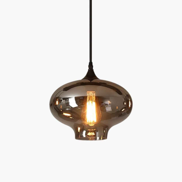 June Suspension Luminaire Industriel Verre Gris Fumé - Neutralighting