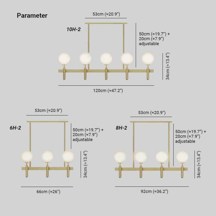 Kristy Luminaire LED Lustre Moderne Verre/Métal Doré/Blanc Salon - Neutralighting