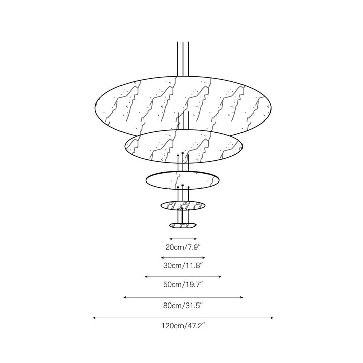 Erliris Suspension Métallique de Luxe Postmoderne - Neutralighting