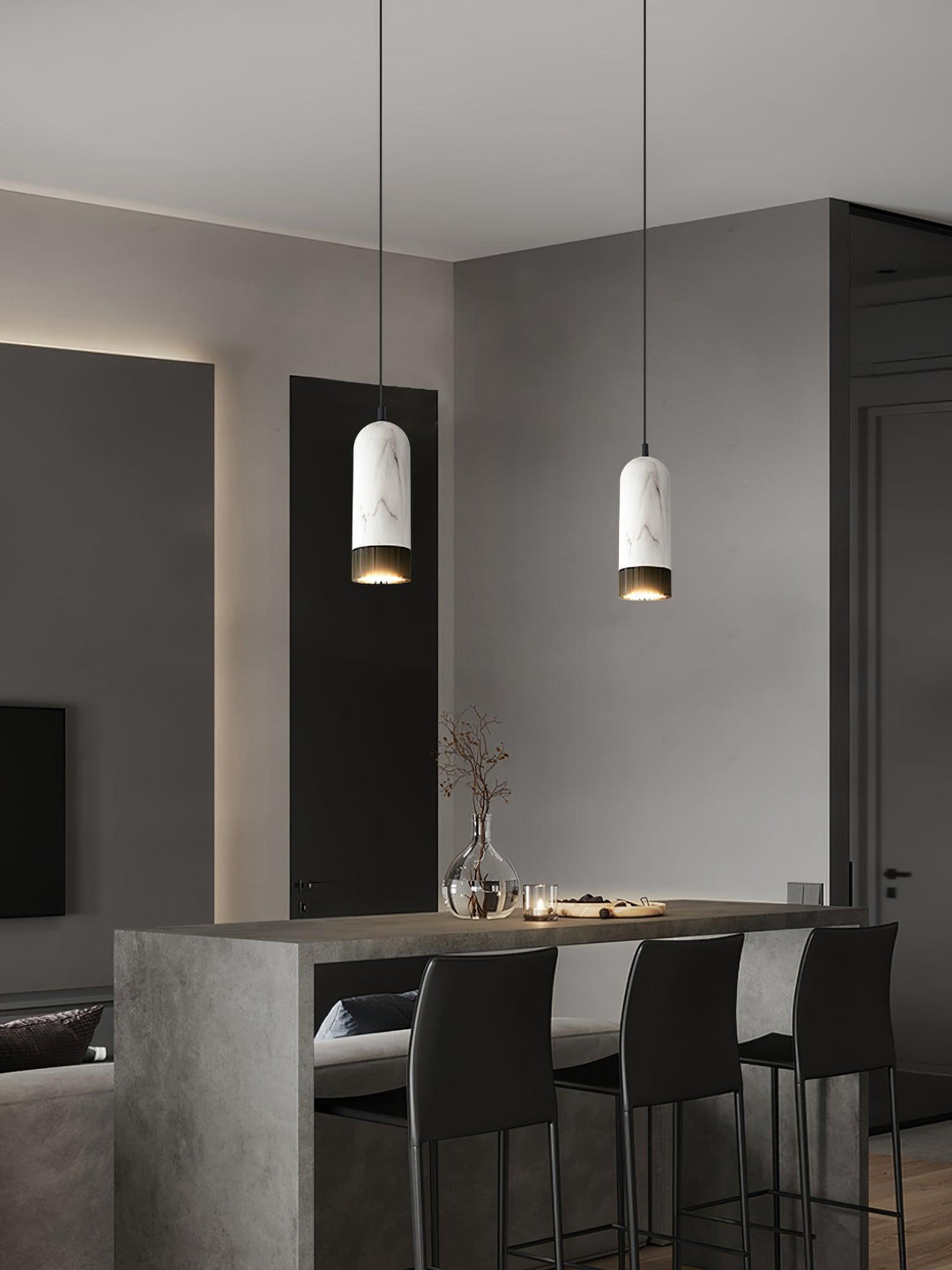 Sol Lampe Pendante Moderne en Marbre - Neutralighting