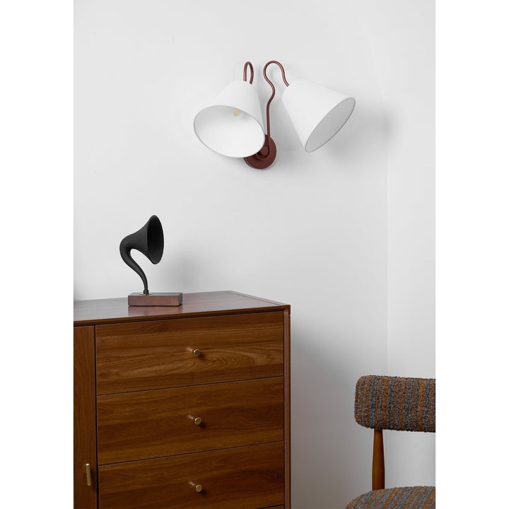 Elthayra Applique Murale Métal Tissu Industriel Vintage - Neutralighting