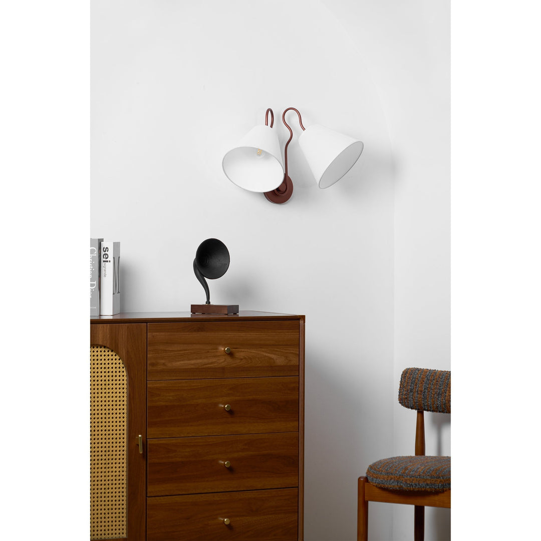 Elthayra Applique Murale Métal Tissu Industriel Vintage - Neutralighting