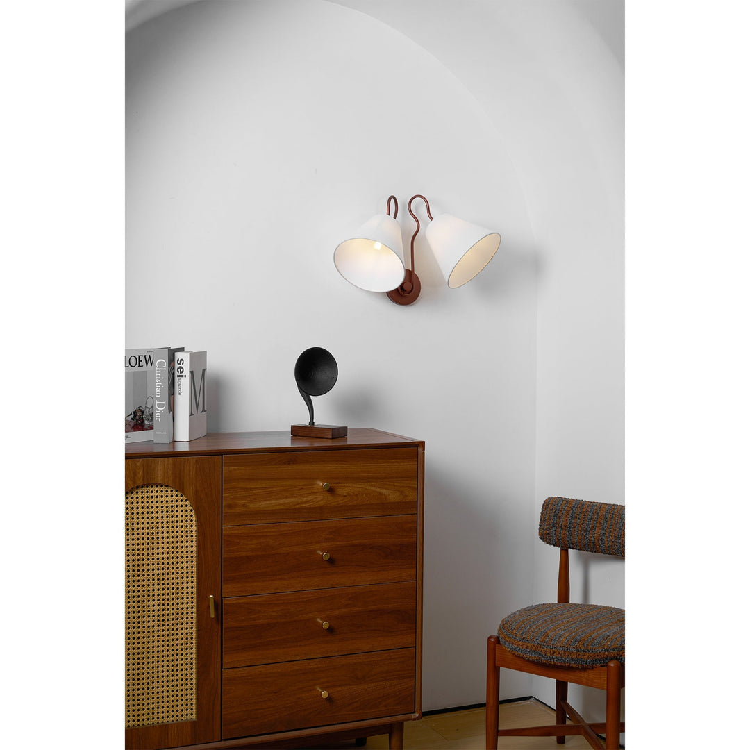 Elthayra Applique Murale Métal Tissu Industriel Vintage - Neutralighting