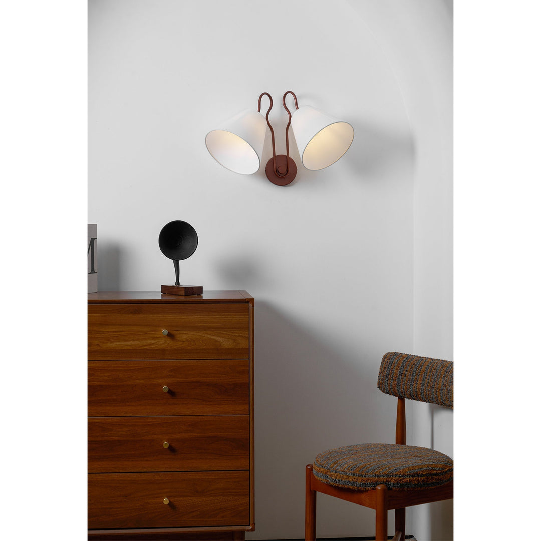 Elthayra Applique Murale Métal Tissu Industriel Vintage - Neutralighting