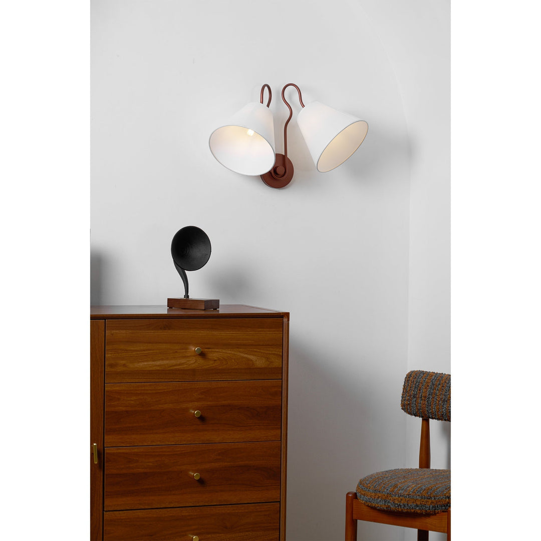 Elthayra Applique Murale Métal Tissu Industriel Vintage - Neutralighting