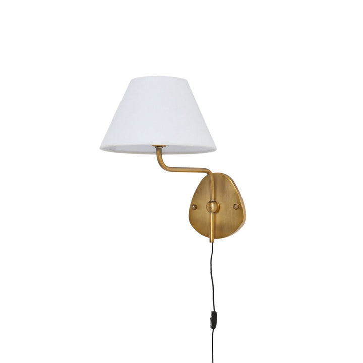 Myvele Applique Murale Laiton Tissu Élégance Vintage Plug-In - Neutralighting