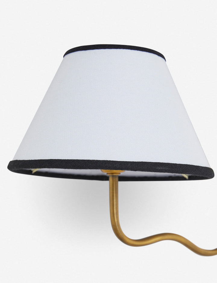 Myvele Applique Murale Laiton Tissu Élégance Vintage Plug-In - Neutralighting