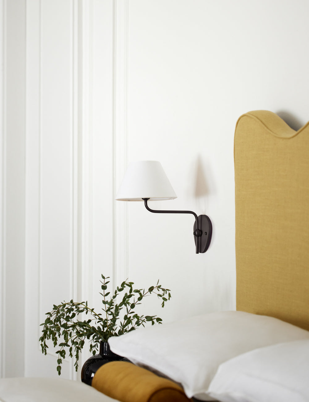 Evynor Applique Murale Laiton Tissu Industriel Vintage - Neutralighting