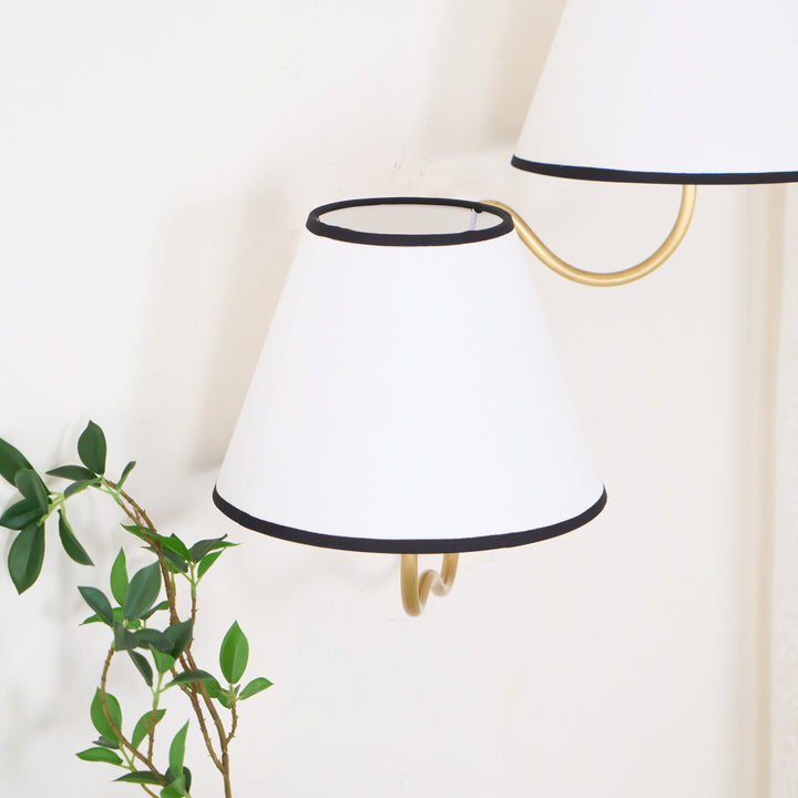 Evynor Applique Murale Laiton Tissu Industriel Vintage - Neutralighting