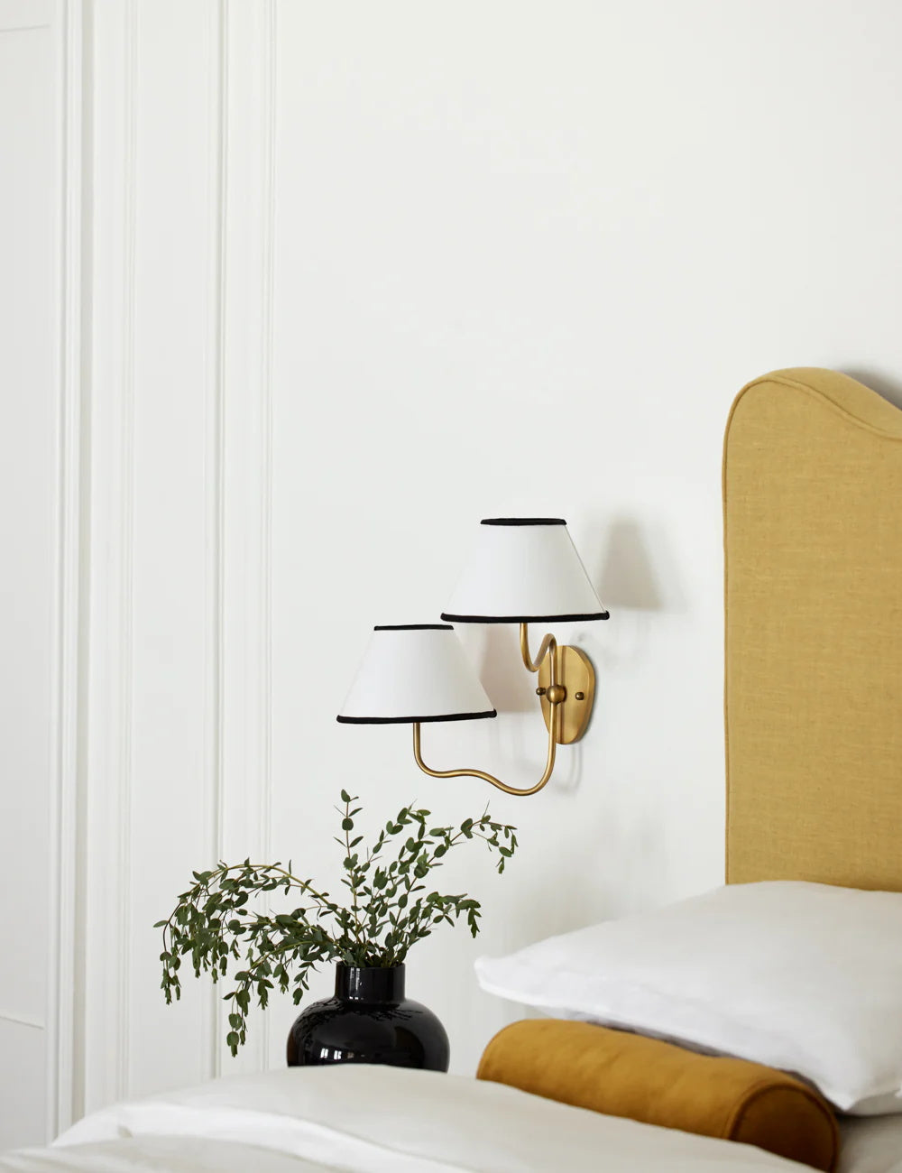 Evynor Applique Murale Laiton Tissu Industriel Vintage - Neutralighting