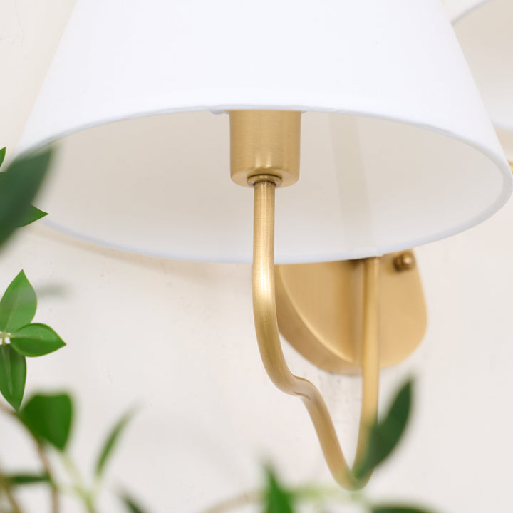 Evynor Applique Murale Laiton Tissu Industriel Vintage - Neutralighting