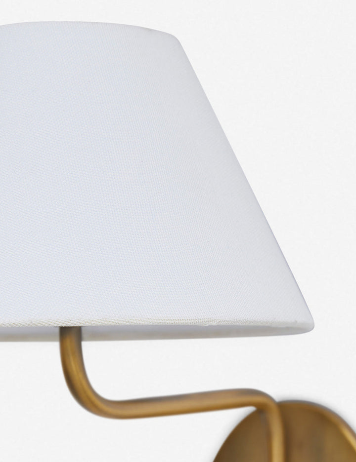 Evynor Applique Murale Laiton Tissu Industriel Vintage - Neutralighting
