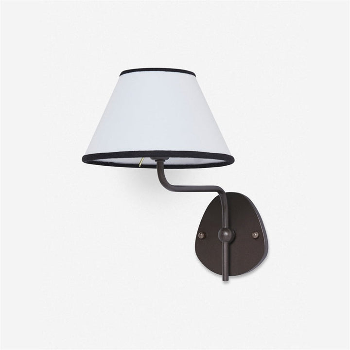 Evynor Applique Murale Laiton Tissu Industriel Vintage - Neutralighting