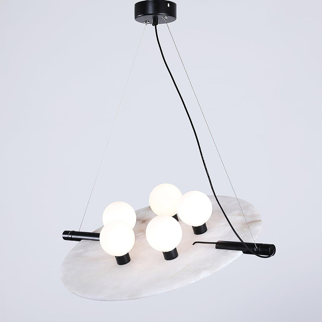 Imirila Disque Forme Verre Pendentif Lumière - Neutralighting