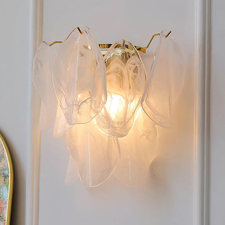 Evelo Lustra Applique Murale Verre Pétale - Neutralighting