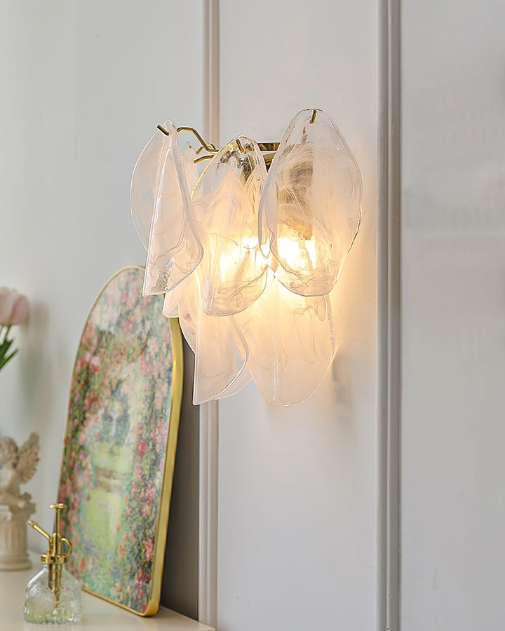 Evelo Lustra Applique Murale Verre Pétale - Neutralighting