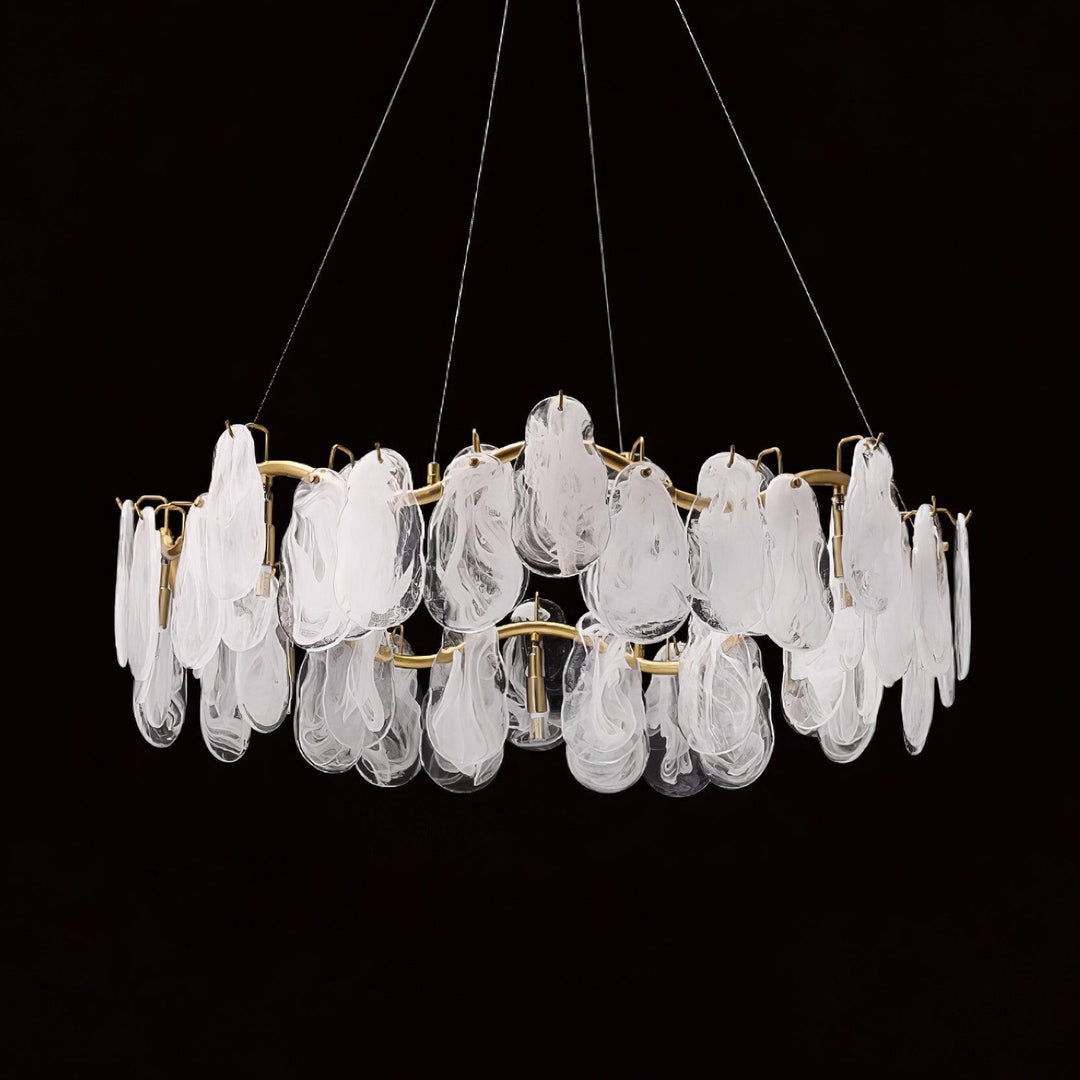 Lustra Chandelier Panneaux en Verre Nuage - Neutralighting