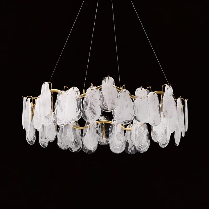 Lustra Chandelier Panneaux en Verre Nuage - Neutralighting