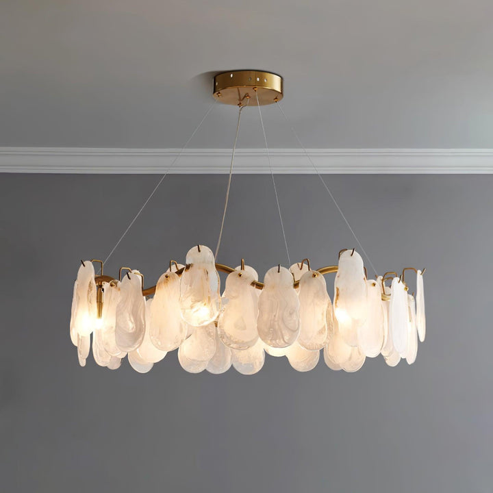 Lustra Chandelier Panneaux en Verre Nuage - Neutralighting
