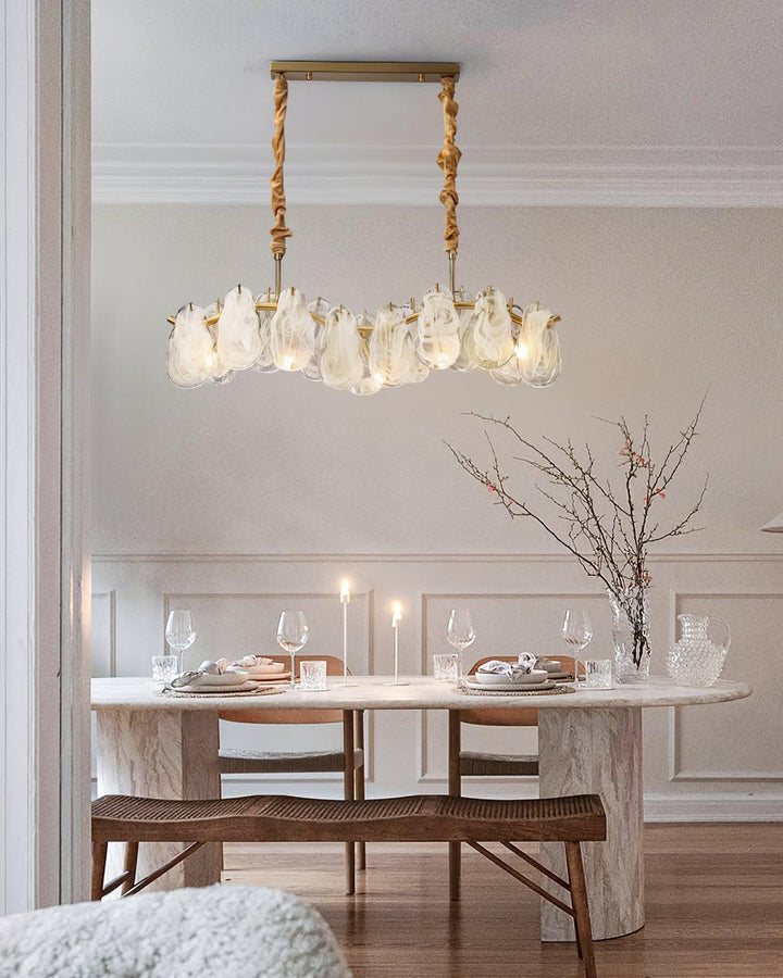 Lustra Chandelier Panneaux en Verre Nuage - Neutralighting