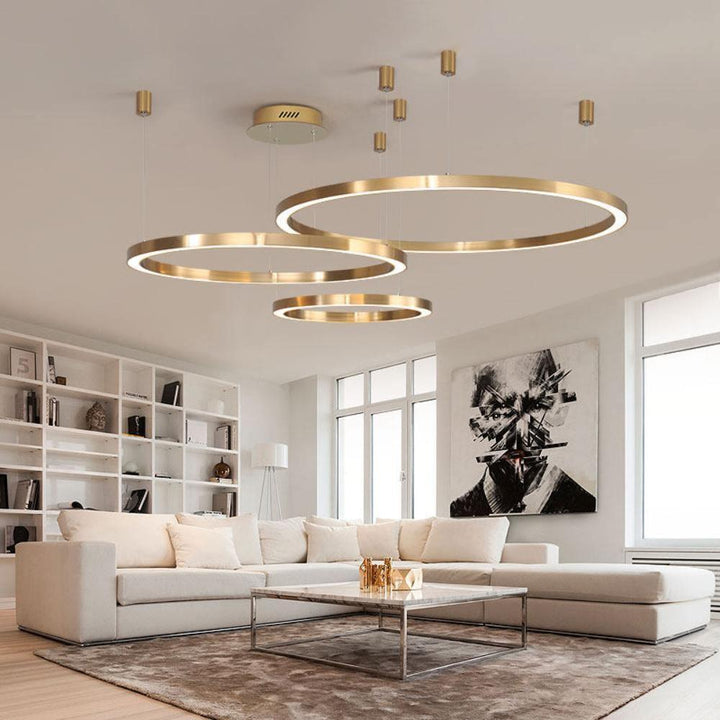 Lustra Lampe Pendante Dorée Moderne - Neutralighting
