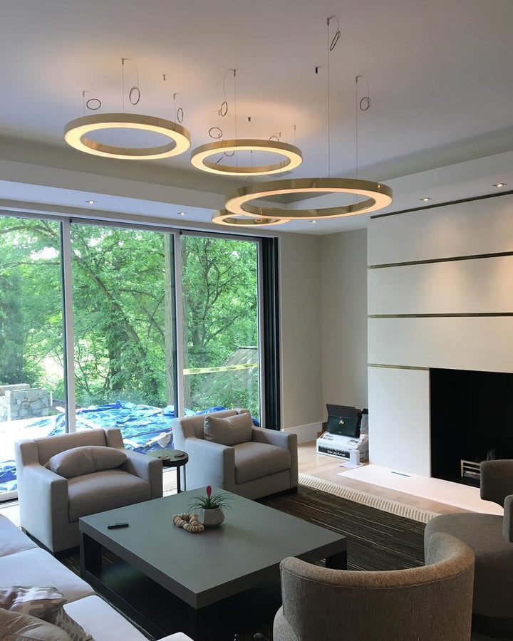 Lustra Lampe Pendante Dorée Moderne - Neutralighting