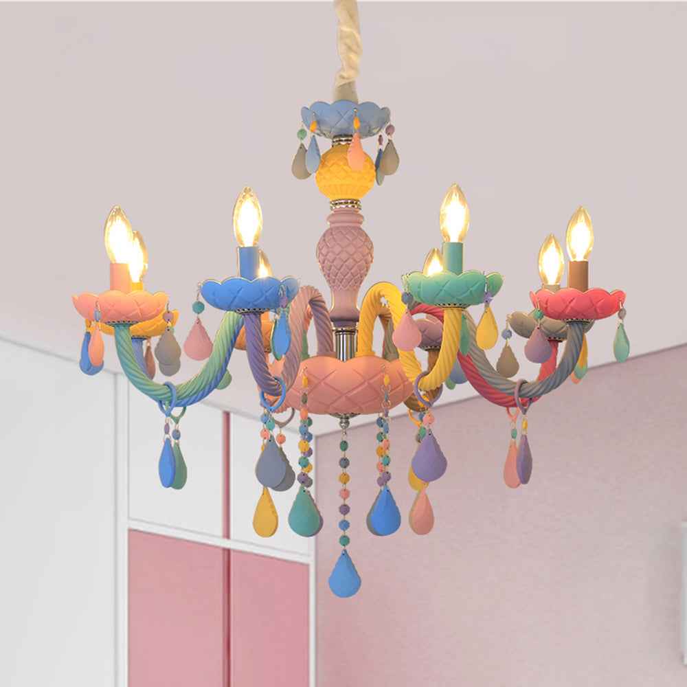Valentina Suspension Bougeoir Art Deco, Métal, Coloré, Chambre à Coucher/Salon - Neutralighting