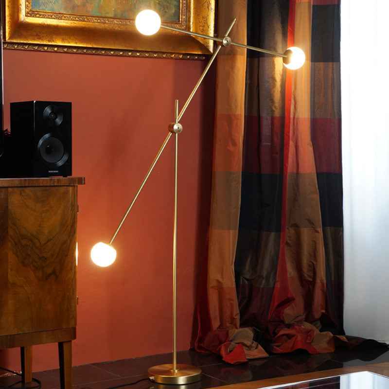 Lampadaire Valentina en Verre – Lumière Élégante