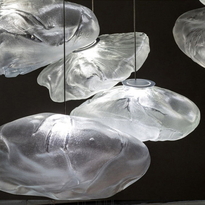 Avi Suspension Globe, Métal/Verre, Clair/Gris/Ambre - Neutralighting