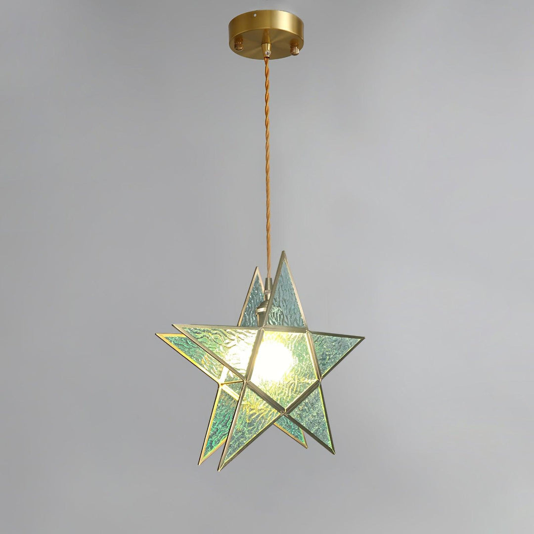 Lione Suspension en vitrail rose - Neutralighting