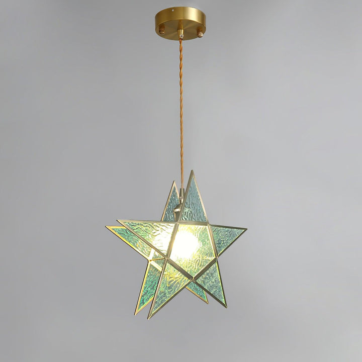 Lione Suspension en vitrail rose - Neutralighting