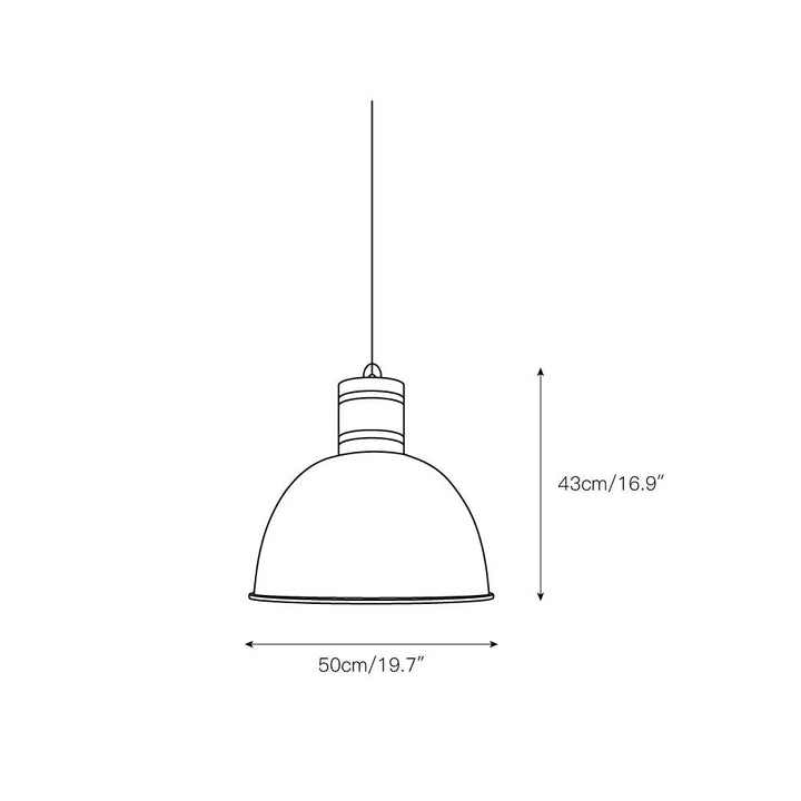 Ilshaos Suspension Bois Métal Industriel Vintage - Neutralighting