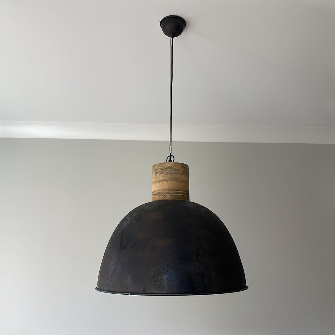 Ilshaos Suspension Bois Métal Industriel Vintage - Neutralighting