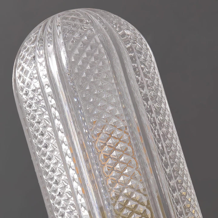 Evania Applique murale double en laiton et verre texturé - Neutralighting