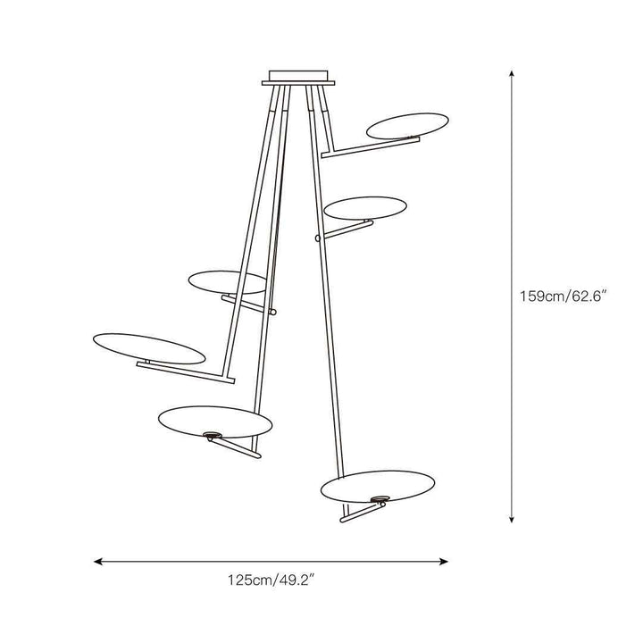 Lampe rae en Laiton – Design Contemporain